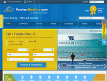 Tablet Screenshot of ferries-booking.com